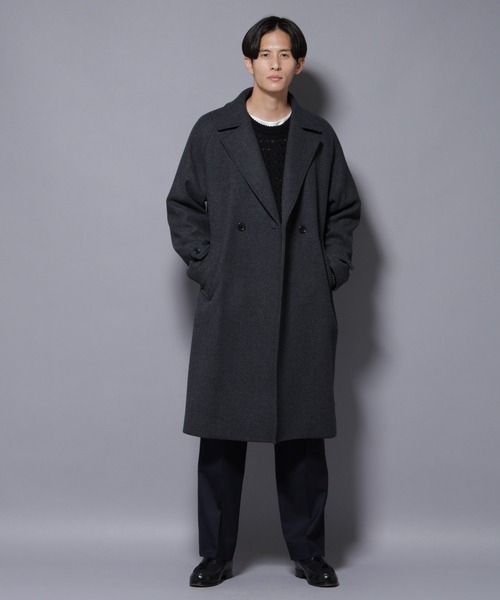 セール】ウールカシミヤメルトンダブルコート（その他アウター）｜NANO