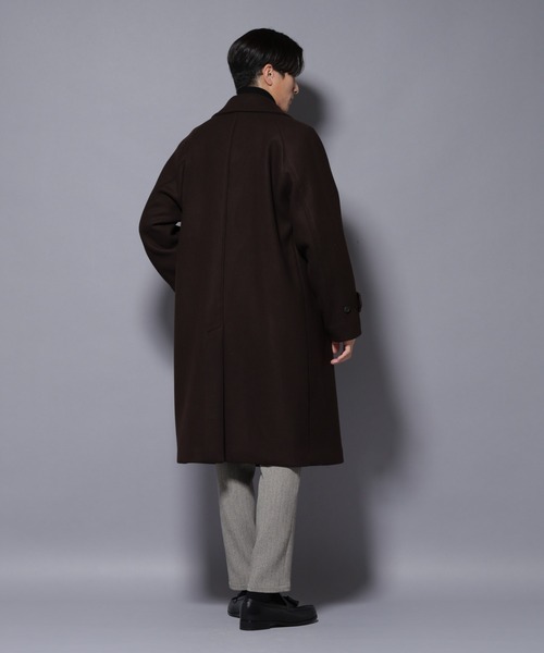 NANO universe（ナノユニバース）の「ウールカシミヤメルトンダブルコート（その他アウター・メンズ・ネイビー/ブラウン/チャコール・S/M/L）」の17枚目の写真