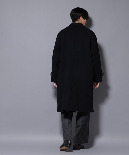 NANO universe（ナノユニバース）の「ウールカシミヤメルトンダブルコート（その他アウター・メンズ・ネイビー/ブラウン/チャコール・S/M/L）」の12枚目の写真