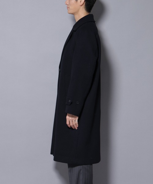 NANO universe（ナノユニバース）の「ウールカシミヤメルトンダブルコート（その他アウター・メンズ・ネイビー/ブラウン/チャコール・S/M/L）」の13枚目の写真