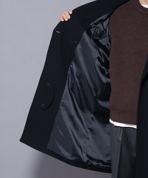 NANO universe（ナノユニバース）の「ウールカシミヤメルトンダブルコート（その他アウター・メンズ・ネイビー/ブラウン/チャコール・S/M/L）」の7枚目の写真
