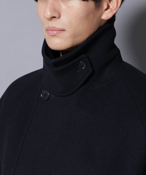 NANO universe（ナノユニバース）の「ウールカシミヤメルトンダブルコート（その他アウター・メンズ・ネイビー/ブラウン/チャコール・S/M/L）」の8枚目の写真