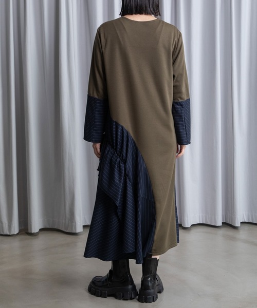 MARECHAL TERRE（マルシャルテル）の「フレアジョイントワンピース（ワンピース・レディース・オリーブ/ブラック/ネイビー/ベージュ・MEDIUM）」の13枚目の写真