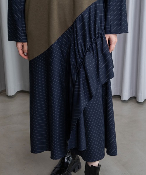 MARECHAL TERRE（マルシャルテル）の「フレアジョイントワンピース（ワンピース・レディース・オリーブ/ブラック/ネイビー/ベージュ・MEDIUM）」の17枚目の写真