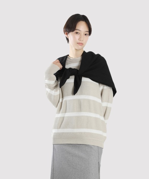 BALLAST ARK（バラストアーク）の「BALLAST ARK / バラストアーク：Knit Scarf：BA12-KA01[AST]（ストール/ショール・メンズ・ブラック/ブルー/レッド・FREE）」の11枚目の写真