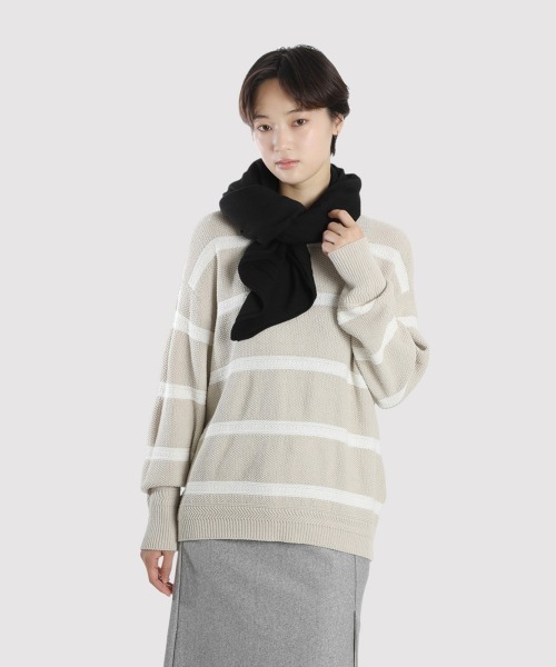 BALLAST ARK（バラストアーク）の「BALLAST ARK / バラストアーク：Knit Scarf：BA12-KA01[AST]（ストール/ショール・メンズ・ブラック/ブルー/レッド・FREE）」の12枚目の写真