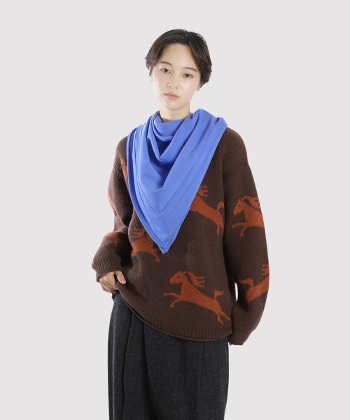 BALLAST ARK（バラストアーク）の「BALLAST ARK / バラストアーク：Knit Scarf：BA12-KA01[AST]（ストール/ショール・メンズ・ブラック/ブルー/レッド・FREE）」の21枚目の写真