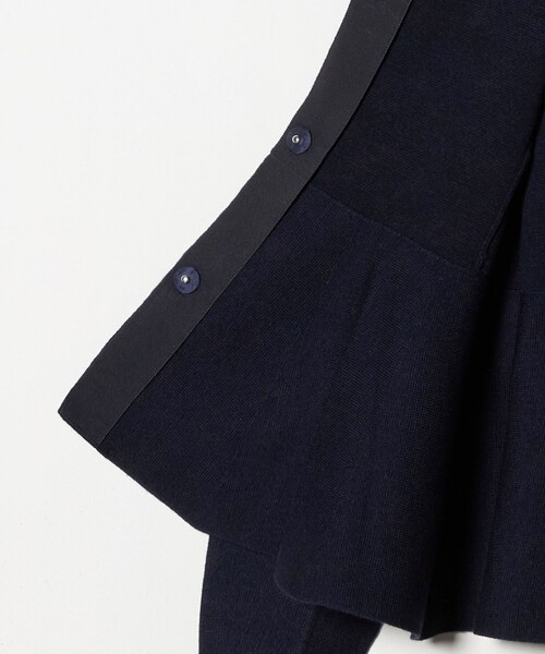 【タグ付き新品未使用品】MARILYN MOON/ミラノリブペプラムジャケット Marilyn Moon＞ミラノリブ ペプラム ジャケット