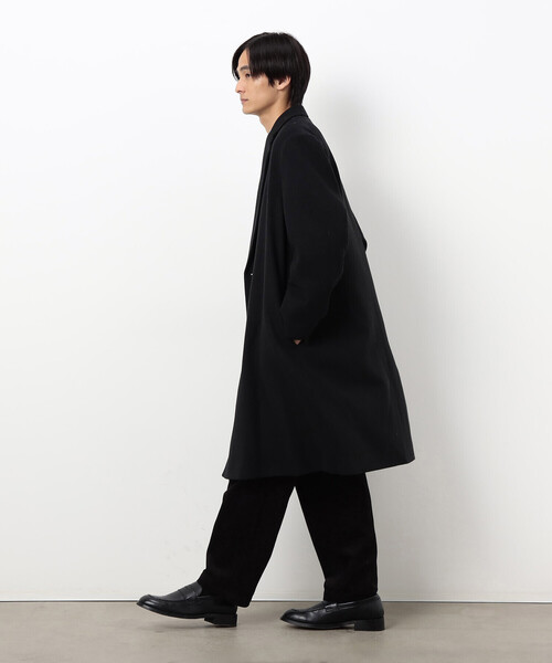 セール】ウールブレンド メルトン セミダブル チェスターコート