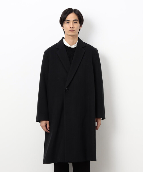 COMME CA ISM（コムサイズム）の「ウールブレンド メルトン セミダブル チェスターコート（チェスターコート・メンズ・カーキ/ブラック・X-LARGE/LARGE/MEDIUM/SMALL）」の16枚目の写真