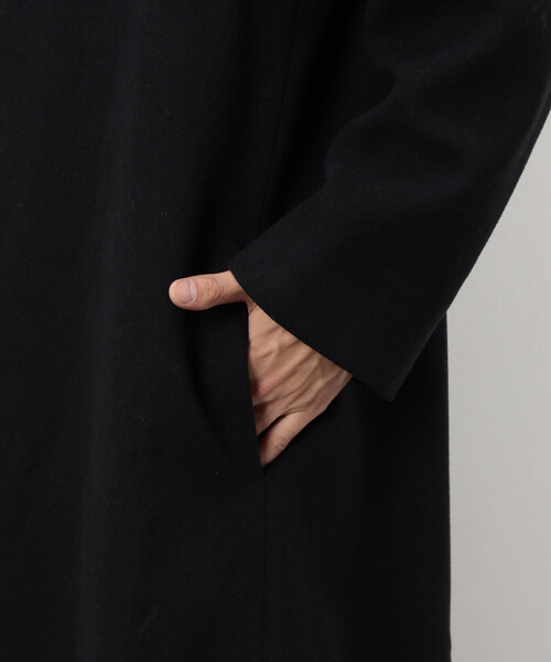 COMME CA ISM（コムサイズム）の「ウールブレンド メルトン セミダブル チェスターコート（チェスターコート・メンズ・カーキ/ブラック・X-LARGE/LARGE/MEDIUM/SMALL）」の21枚目の写真