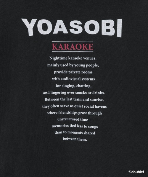 YOASOBI × doublet（ヨアソビ × ダブレット）の「NIGHT OUT HOODIE  KARAOKE（パーカー・レディース・ブラック・XL/L/M/S/XS）」の6枚目の写真