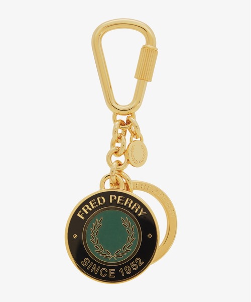 FRED PERRY(フレッドペリー)の「Enamel Branded Keyring/エナメルロゴキーリング(キーケース/キーアクセサリー・メンズ・ゴールド・ONE SIZE)」の1枚目の写真