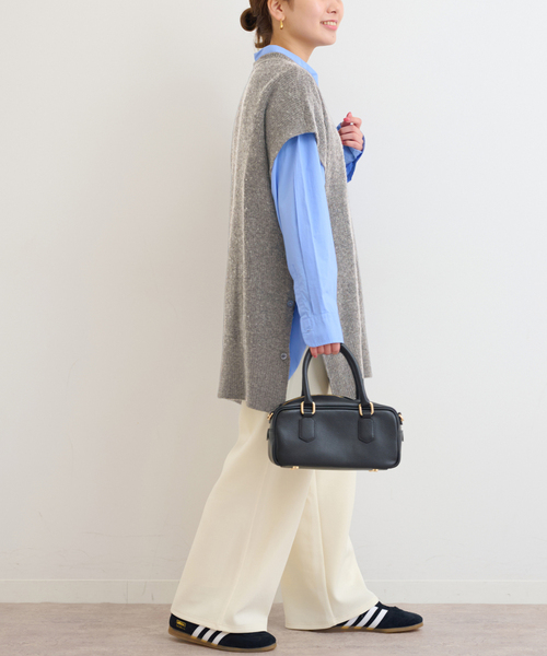 JOURNAL STANDARD relume（ジャーナルスタンダード　レリューム）の「ウールカシミヤミックスポンチョベスト（ベスト・レディース・グレー/チャコールグレー・FREE）」の12枚目の写真