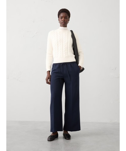 BANANA REPUBLIC FACTORY STORE(バナナリパブリック ファクトリーストア)の「BANANA REPUBLIC FACTORY STORE ストレート ミッドライズ プルオンパンツ(その他パンツ・レディース・ブラウン/ネイビー/ブラック/アイボリー・S/M/L/XS)」の7枚目の写真