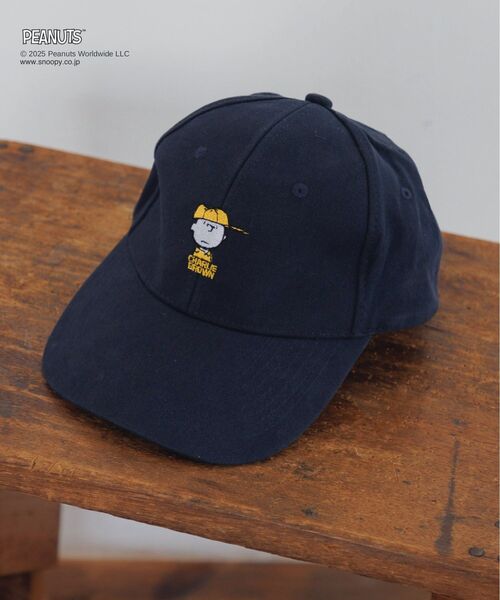 RETRO GIRL（レトロガール）の「PEANUTS刺繍キャップ（キャップ・レディース・ベージュ/チャコールグレー/ブルー・ONE SIZE）」の3枚目の写真