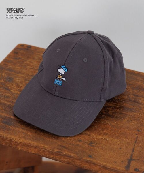 RETRO GIRL（レトロガール）の「PEANUTS刺繍キャップ（キャップ・レディース・ベージュ/チャコールグレー/ブルー・ONE SIZE）」の16枚目の写真