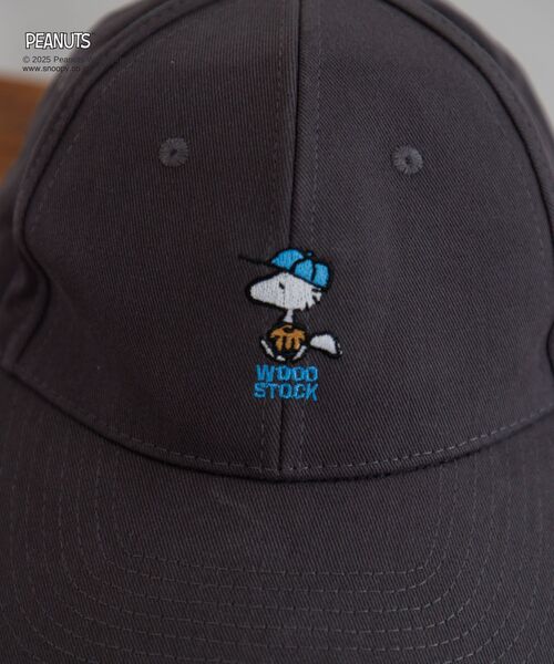 RETRO GIRL（レトロガール）の「PEANUTS刺繍キャップ（キャップ・レディース・ベージュ/チャコールグレー/ブルー・ONE SIZE）」の17枚目の写真