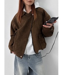 メンズのブルゾン（ブラウン/茶色系・スエード）ファッション