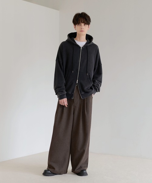 セール】ネップツイード2タックワイドバギースラックス（その他パンツ