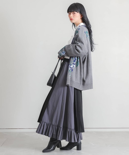 somari imagination(ソマリ イマジネーション)の「『花柄ジャカードニットカーディガン』(カーディガン/ボレロ・レディース・ライトベージュ・FREE)」の18枚目の写真