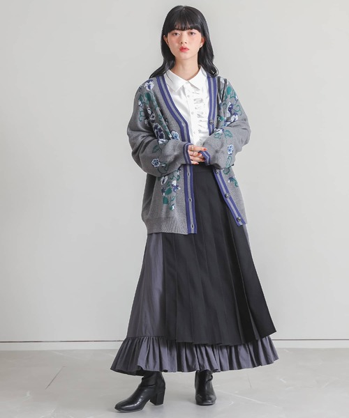 somari imagination(ソマリ イマジネーション)の「『花柄ジャカードニットカーディガン』(カーディガン/ボレロ・レディース・ライトベージュ・FREE)」の19枚目の写真