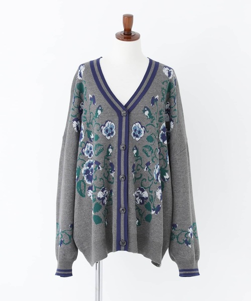 somari imagination(ソマリ イマジネーション)の「『花柄ジャカードニットカーディガン』(カーディガン/ボレロ・レディース・ライトベージュ・FREE)」の12枚目の写真