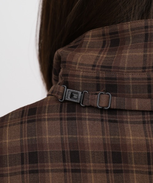 ROYAL PARTY（ロイヤルパーティー）の「ネクタイ付チェックシャツ（シャツ/ブラウス・レディース・ネイビー/カーキ/ブラウン・FREE）」の10枚目の写真