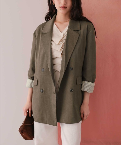 セール】ダブルテーラードジャケット（テーラードジャケット