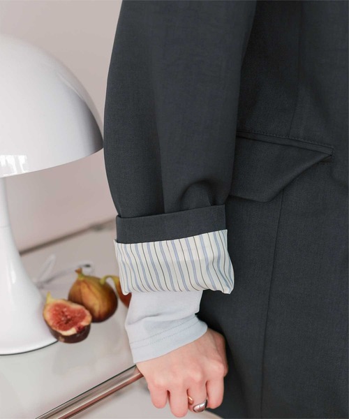 titivate（ティティベイト）の「ダブルテーラードジャケット（テーラードジャケット・レディース・ライトベージュ/ブラック/ネイビー/ブラウン・L/M/S）」の22枚目の写真