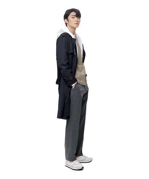 MUSINSA STANDARD（ムシンサスタンダード）の「パーカースウェットジップアップ[ホワイト]（パーカー・メンズ・その他・SMALL/MEDIUM/LARGE/X-LARGE/XX-LARGE/XXX-LARGE）」の2枚目の写真