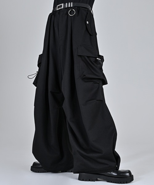 TR 3D volume wide cargo pants / TR 3D ボリューム ワイド カーゴ