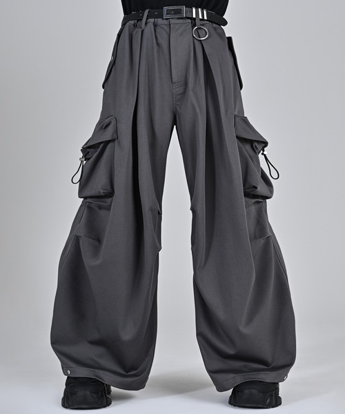 TR 3D volume wide cargo pants / TR 3D ボリューム ワイド カーゴ