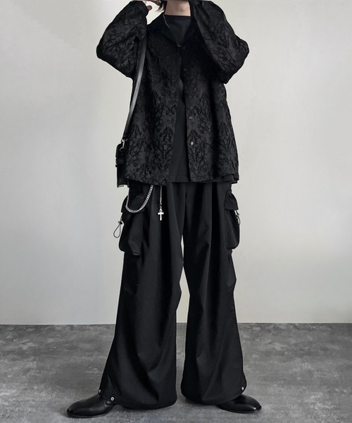 ADRER（アドラー）の「TR 3D volume wide cargo pants / TR 3D ボリューム ワイド カーゴパンツ（カーゴパンツ・メンズ・ライトグレー/ブラック・M/S/XS/L）」の9枚目の写真