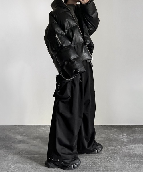 TR 3D volume wide cargo pants / TR 3D ボリューム ワイド カーゴ