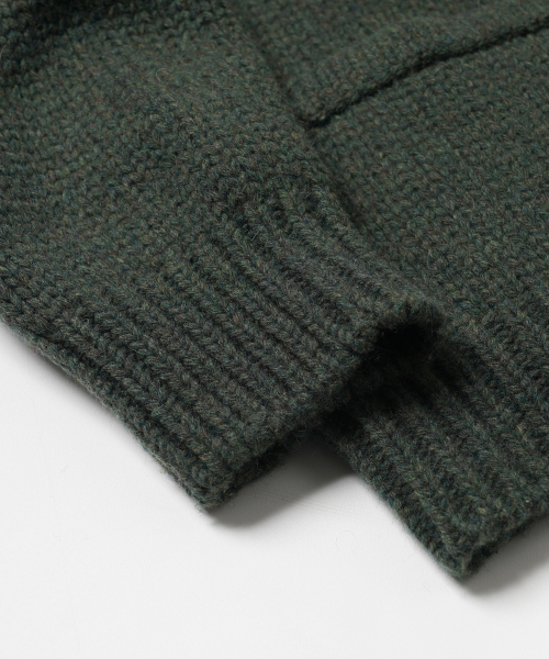 FRIZMWORKS(フリズムワークス)の「HEAVY COWICHAN ZIP UP CARDIGAN _ FOREST GREEN(カーディガン/ボレロ・メンズ・その他・LARGE/X-LARGE/SMALL/MEDIUM)」の6枚目の写真