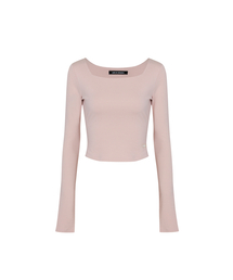 PAIN OR PLEASURE（ペインオアプレジャー）の「LOWER SQUARE TOP pink（Tシャツ/カットソー・レディース）」