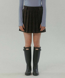 CLASSIC WOOL MINI SKIRT BROWN