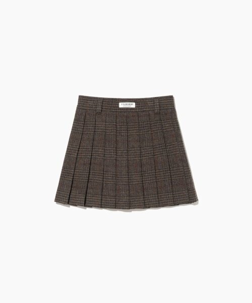 TTUDEMENT(トュードメント)の「CLASSIC WOOL MINI SKIRT BROWN(スカート・レディース・その他・MEDIUM)」の3枚目の写真