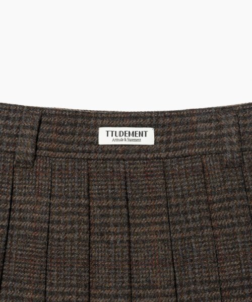 TTUDEMENT(トュードメント)の「CLASSIC WOOL MINI SKIRT BROWN(スカート・レディース・その他・MEDIUM)」の6枚目の写真