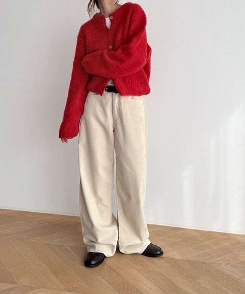 CANAL JEAN(キャナルジーン)の「El mar コーデュロイワイドパンツ(その他パンツ・レディース・クリーム/ブラウン/ベージュ・SMALL/MEDIUM)」の9枚目の写真