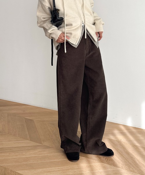 CANAL JEAN(キャナルジーン)の「El mar コーデュロイワイドパンツ(その他パンツ・レディース・クリーム/ブラウン/ベージュ・SMALL/MEDIUM)」の10枚目の写真