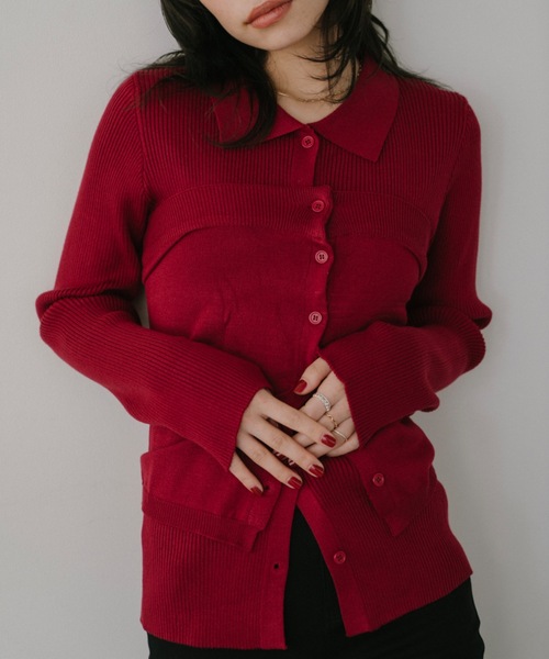 セール】ビスチェセットポロトップス（カーディガン/ボレロ）｜DRWCYS