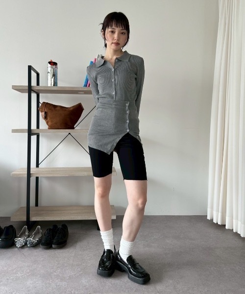 DRWCYS（ドロシーズ）の「ビスチェセットポロトップス（カーディガン/ボレロ・レディース・ブラック/グレー/レッド/アイボリー・FREE）」の15枚目の写真