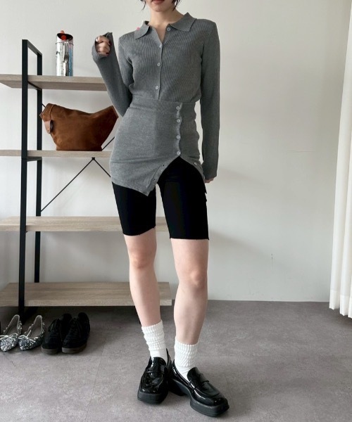 DRWCYS（ドロシーズ）の「ビスチェセットポロトップス（カーディガン/ボレロ・レディース・ブラック/グレー/レッド/アイボリー・FREE）」の14枚目の写真