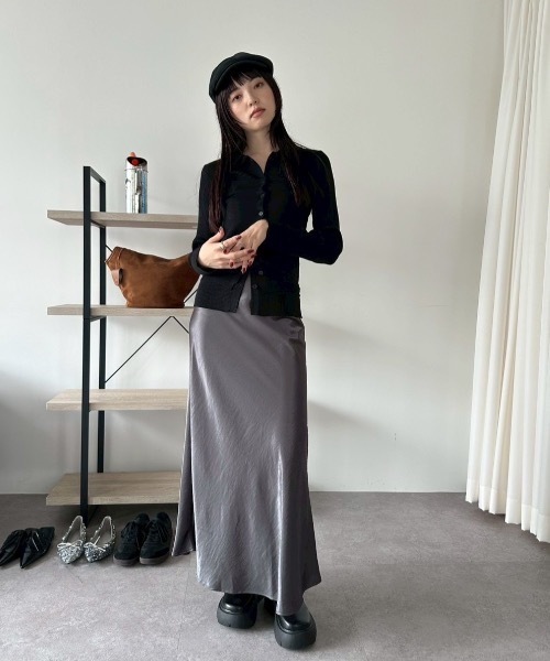 DRWCYS（ドロシーズ）の「ビスチェセットポロトップス（カーディガン/ボレロ・レディース・ブラック/グレー/レッド/アイボリー・FREE）」の19枚目の写真