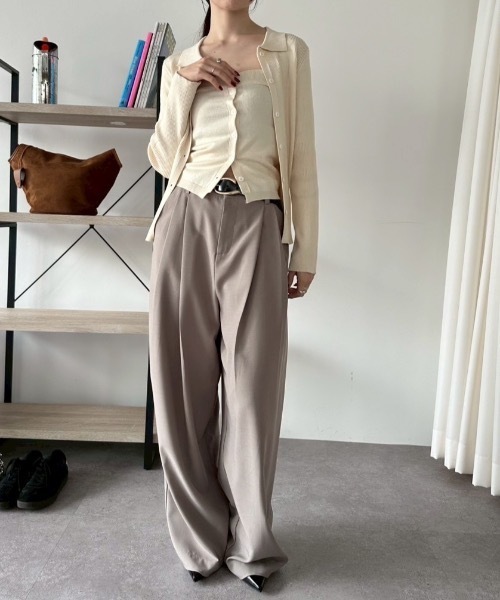 DRWCYS（ドロシーズ）の「ビスチェセットポロトップス（カーディガン/ボレロ・レディース・ブラック/グレー/レッド/アイボリー・FREE）」の8枚目の写真