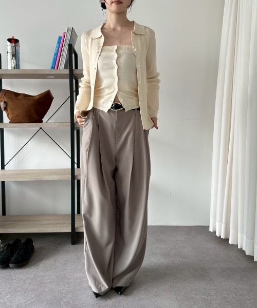 DRWCYS（ドロシーズ）の「ビスチェセットポロトップス（カーディガン/ボレロ・レディース・ブラック/グレー/レッド/アイボリー・FREE）」の9枚目の写真