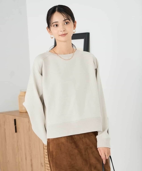 a.v.v（アーヴェヴェ）の「ラメ裏起毛タックスリーブスウェット（スウェット・レディース・グレー系その他/グレー・36/40/38）」の3枚目の写真