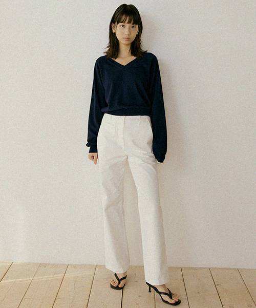LINGSEOUL(リングソウル)の「button classic cotton pants-ivory(その他パンツ・レディース・その他・SMALL/MEDIUM)」の3枚目の写真